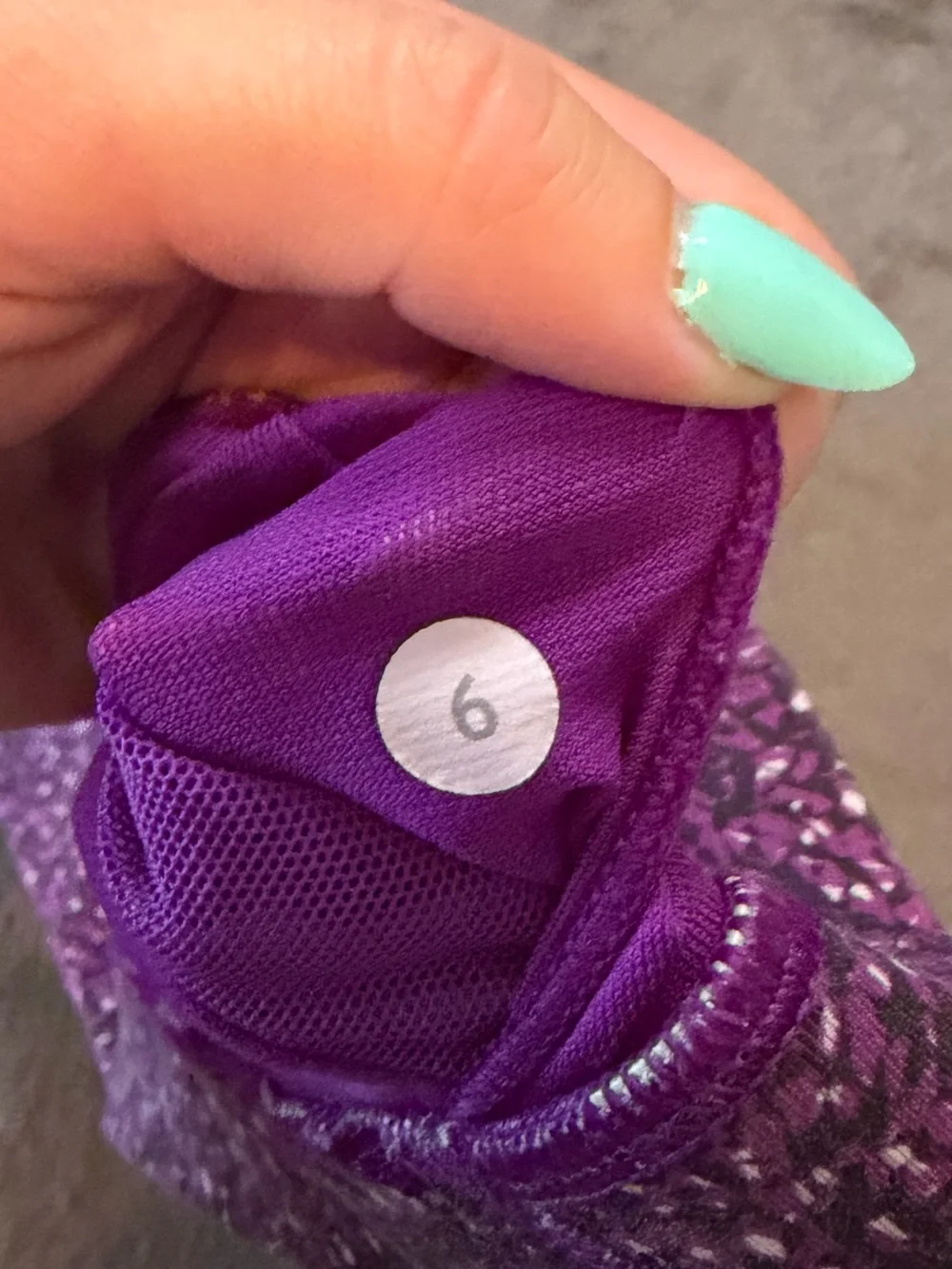 lululemon athletica Pink/Purple Speckled Crossback Sports Bra
